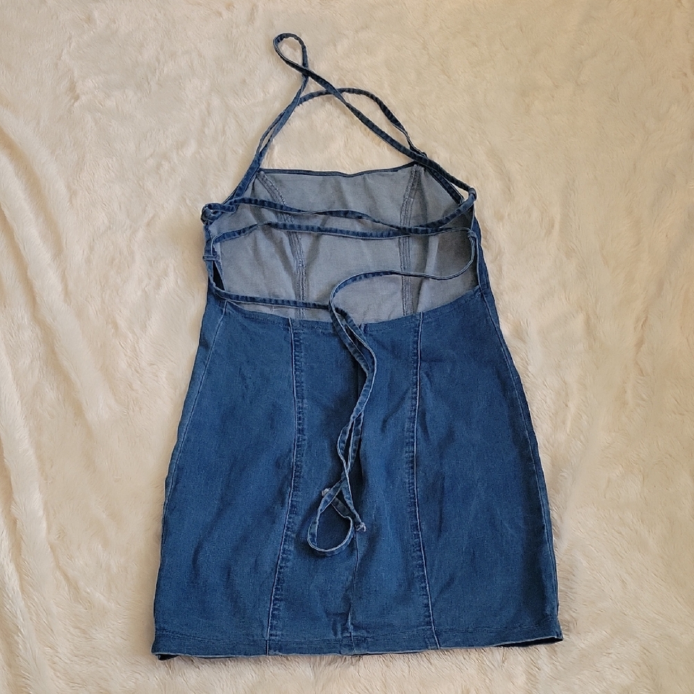 Forever 21 Blue Backless Dress